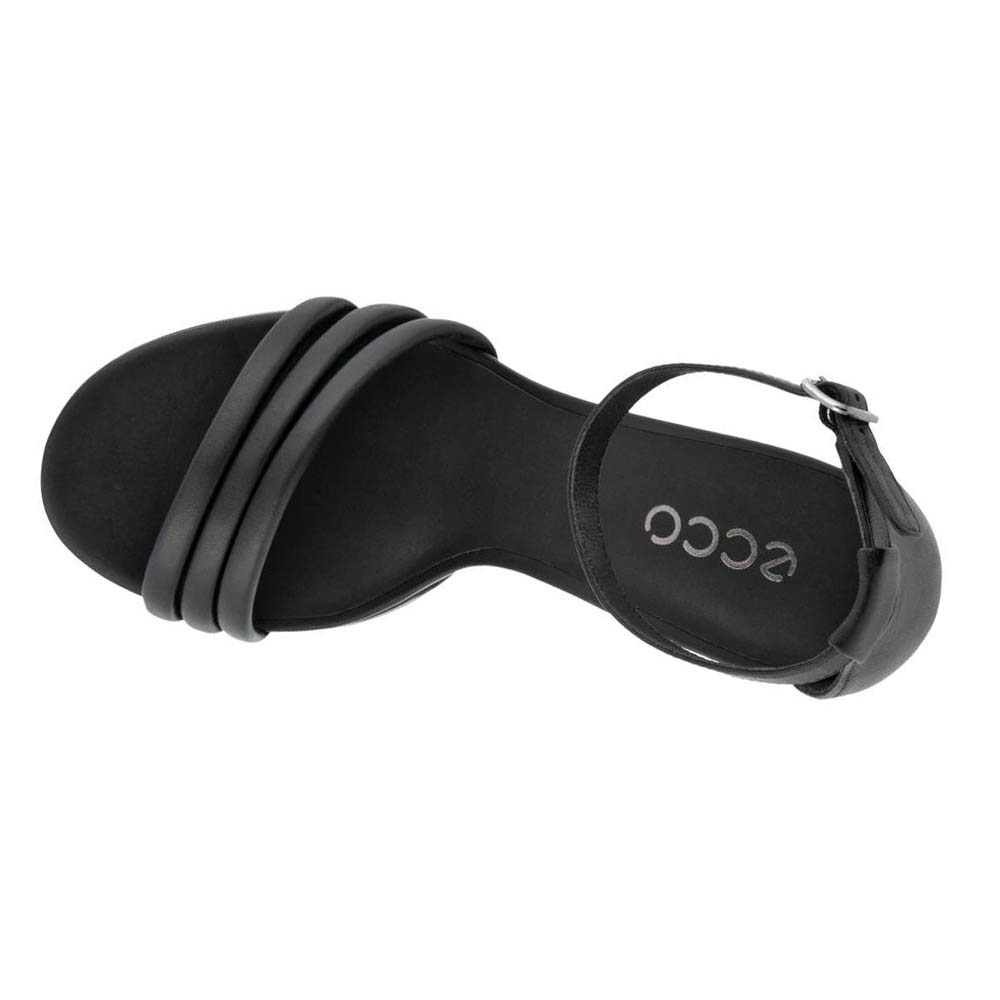 Women's Ecco Elevate Sculpted 75 Sandals Black | SG 169MQZ